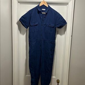 Outerknown Navy Short Sleeve S.E.A. Suit Jumpsuit. Size medium
